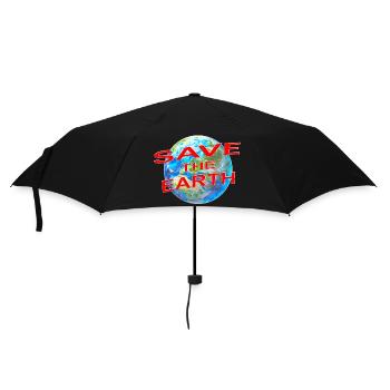 Save the Earth - Umbrella (small) - black - Front