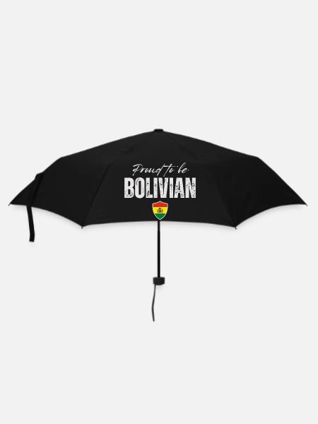 Bolivianischer Stolz, hergestellt in Bolivien - Regenschirm (klein) - Schwarz