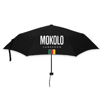 Mokolo Kamerun Kameruner - Regenschirm (klein) - Schwarz - Vorne