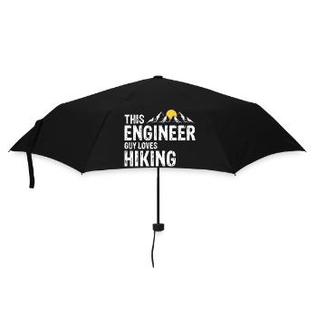 Ingénieur qui fait des randonnées Proud Trail Trekker Outdoor Fan - Parapluie standard - noir - Devant