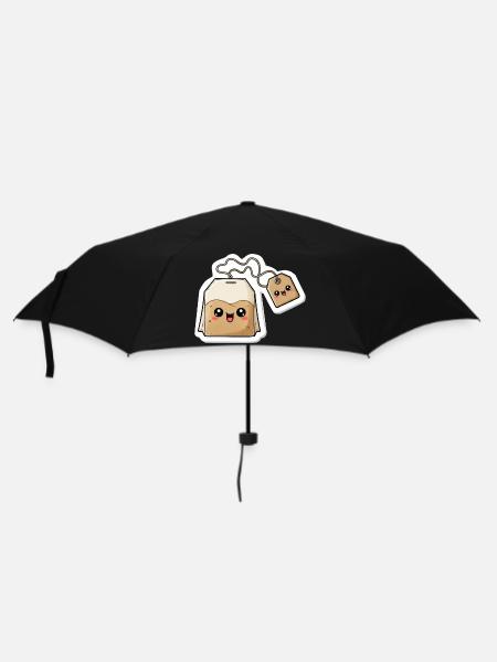 Kawaii Teebeutel Charme - Regenschirm (klein) - Schwarz