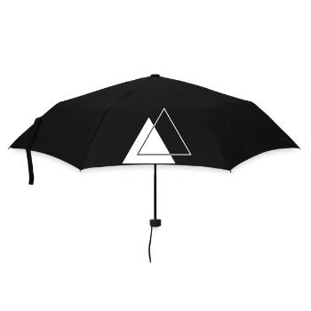 Conception géométrique des traïangles - Parapluie standard - noir - Devant