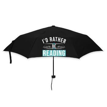 I'D RATHER BE READING - Regenschirm (klein) - Schwarz - Vorne