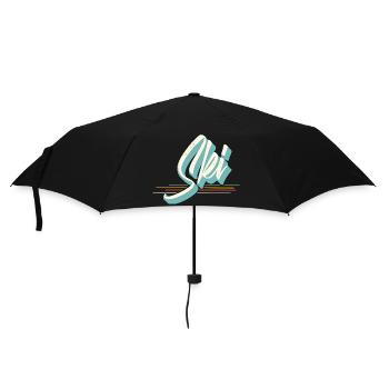 Ski - Regenschirm (klein) - Schwarz - Vorne
