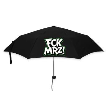 FCK MRZ Politischer Protest Slogan - Regenschirm (klein) - Schwarz - Vorne
