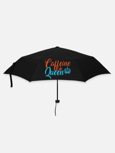 La reine caféinée du café - Parapluie standard - noir