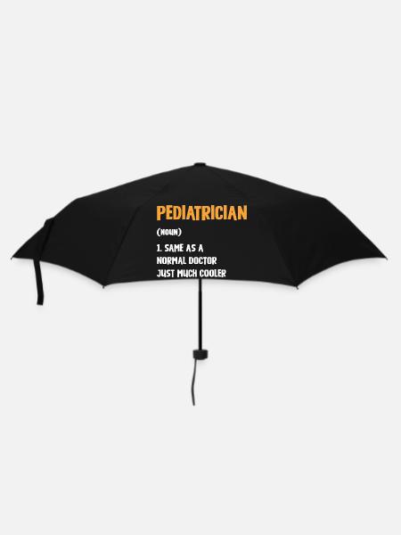 Pädiater mit Extra-Stil - Regenschirm (klein) - Schwarz