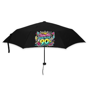 Retour aux tenues rétro des années 90 et 90 - Parapluie standard - noir - Devant