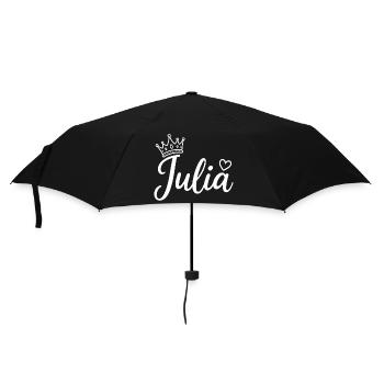 Juliette Nom Couronne Calligraphie personnalisée - Parapluie standard - noir - Devant