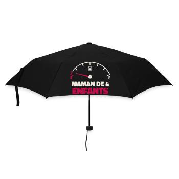Maman de 4 Enfants Jauge Essence Humour Fatigue - Parapluie standard - noir - Devant