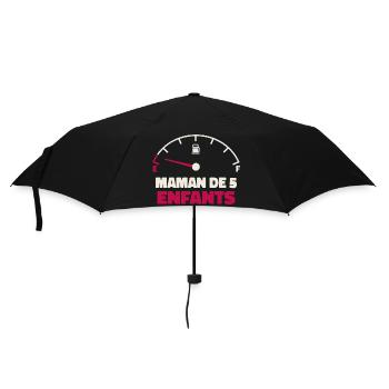 Maman de 5 Enfants Jauge Essence Humour Fatigue - Parapluie standard - noir - Devant