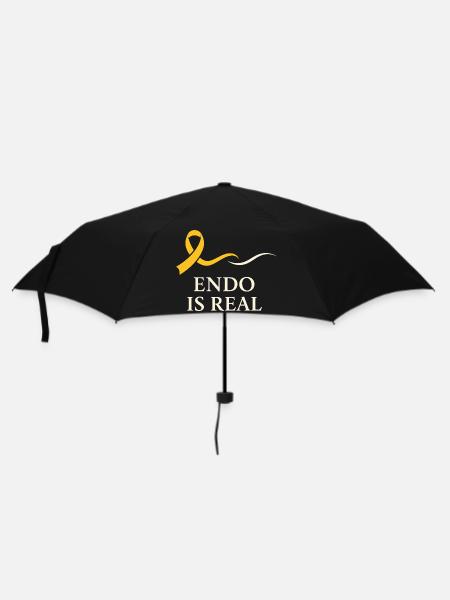 Endometriose-bewusstsein Endo Warrior - Regenschirm (klein) - Schwarz