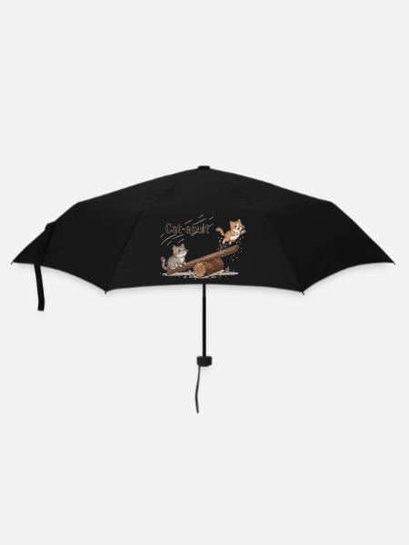 Catapult Cat Adventure - Umbrella (small) - black
