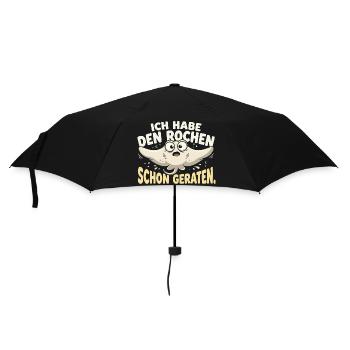 Ich Habe Den Rochen Schon Gebraten - Regenschirm (klein) - Schwarz - Vorne