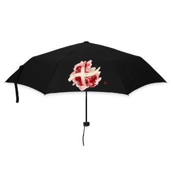 Denmark flag as watercolor - Umbrella (small) - black - Front