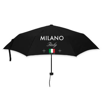 Milan Italie Coordonnées Souvenir de voyage - Parapluie standard - noir - Devant