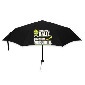 Tennistrainer Tennis Coach Tennislehrer Geschenk - Regenschirm (klein) - Schwarz - Vorne