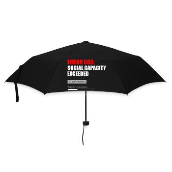 FEHLER 503 — SOZIALE KAPAZITÄT ÜBERSCHRITTEN - Regenschirm (klein) - Schwarz - Vorne