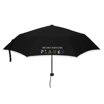 We Only Have One Planet - Umbrella (small) - black - Front