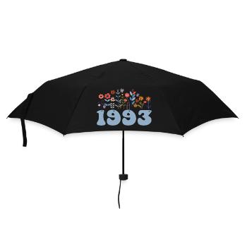 1993 Floral Pattern 1993 Floral Theme Flowers 1993 - Umbrella (small) - black - Front