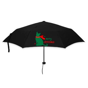 Chat Star Animal Cadeau d’écharpe de Noël - Parapluie standard - noir - Devant