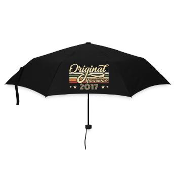 November 2017 Geburtstagsgeschenk November 2017 - Regenschirm (klein) - Schwarz - Vorne
