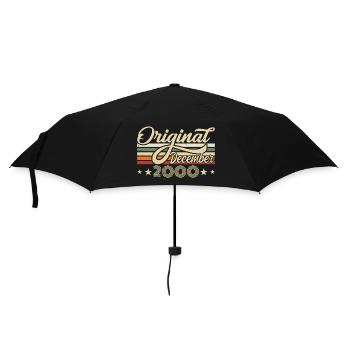 Dezember 2000 - Geburtstagsgeschenk Dezember 2000 - Regenschirm (klein) - Schwarz - Vorne
