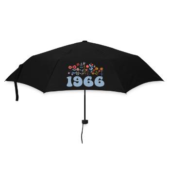 1966 Floral Pattern 1966 Floral Theme Floral 1966 - Umbrella (small) - black - Front
