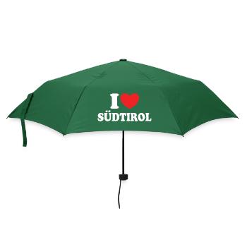 Ich liebe Südtirol - Regenschirm (klein) - Flaschengrün - Vorne