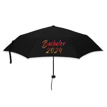 Bachelor 2024 - Regenschirm (klein) - Schwarz - Vorne