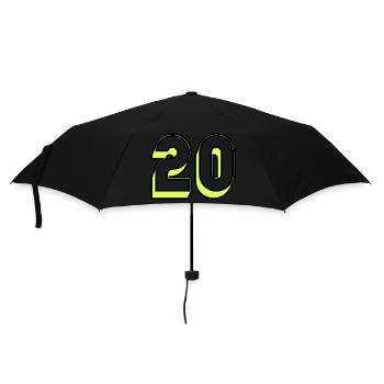 20,20 JAHRE,20-JÄHRIGES JUBILÄUM,20-JÄHRIGES JUBILÄUM - Regenschirm (klein) - Schwarz - Vorne