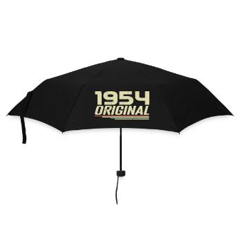 Born in 1954 Vintage 1954 Retro Birthday 1954 - Umbrella (small) - black - Front