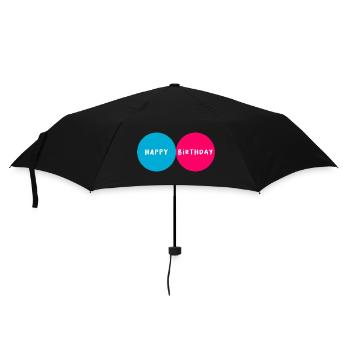 JAHRESTAG. ALLES GUTE ZUM GEBURTSTAG!. ALLES GUTE ZUM GEBURTSTAG!. - Regenschirm (klein) - Schwarz - Vorne