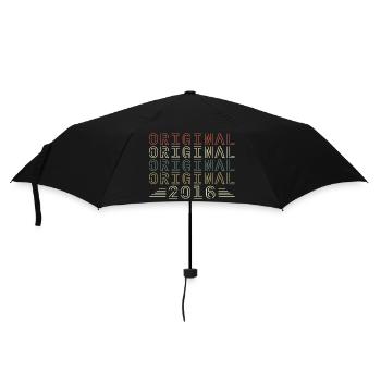 Original 2016 Vintage Retro Birthday Gift - Umbrella (small) - black - Front