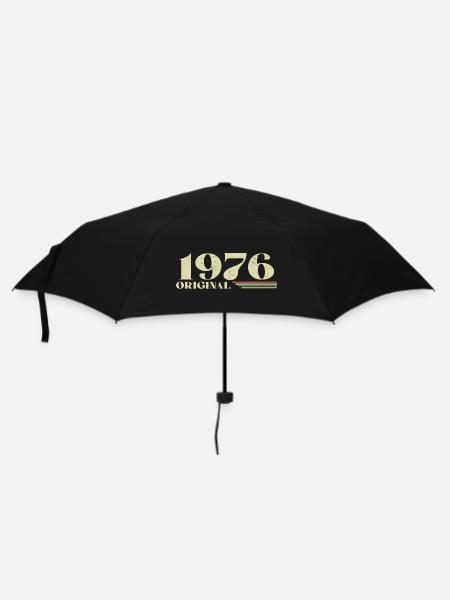 Original 1976 Jahrgang 1976 Geburtstag 1976 Retro - Regenschirm (klein) - Schwarz