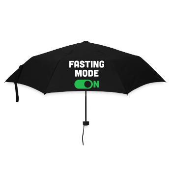 Fasting Mode On - Umbrella (small) - black - Front