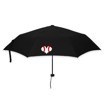 J’ADORE (mon quartier) Bergen-Enkheim, Francfort - Parapluie standard - noir - Devant