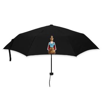 Chess piece King Chess - Umbrella (small) - black - Front