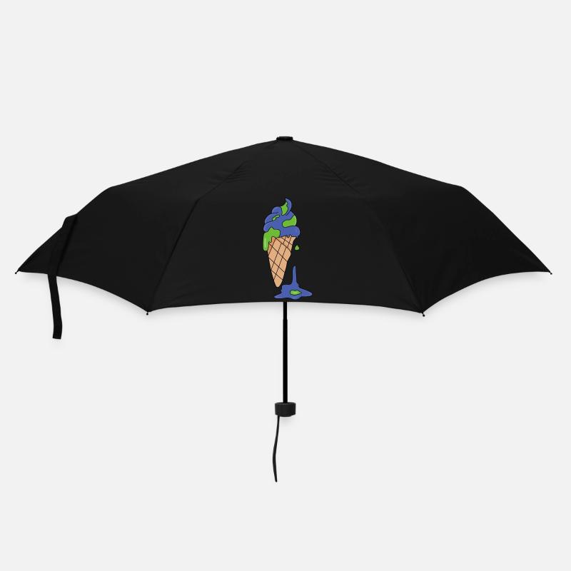 Eis Klimawandel - Regenschirm (klein) - Schwarz