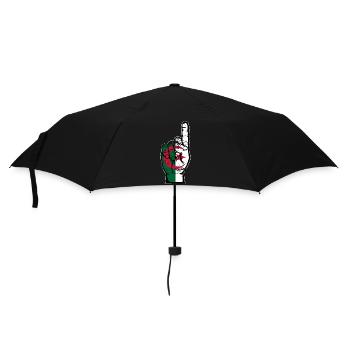 Algerien Flagge Nummer 1 used - Regenschirm (klein) - Schwarz - Vorne