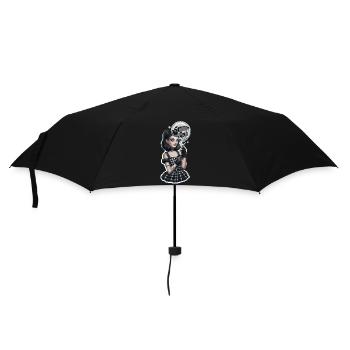 Summer Goth für Gothik Fans - Regenschirm (klein) - Schwarz - Vorne