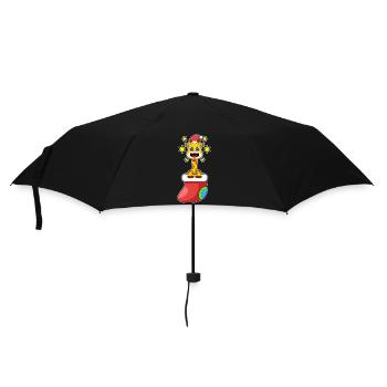 Giraffe Christmas Christmas Sock - Umbrella (small) - black - Front
