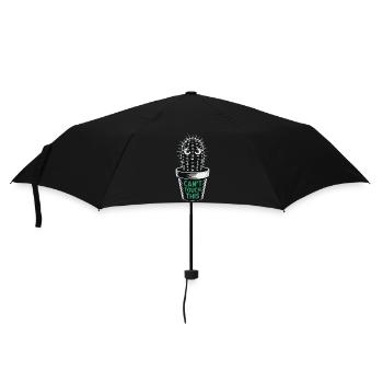 Can't Touch This – Funny Cactus with Saying - Umbrella (small) - black - Front