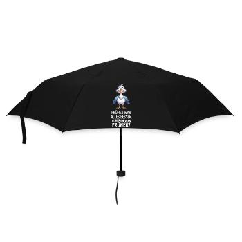 Früher War Alles Besser - Regenschirm (klein) - Schwarz - Vorne