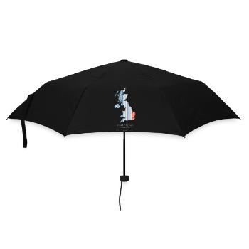 Royaume-Uni – Histoire du climat Carte des rayures du réchauffement imprimé - Parapluie standard - noir - Devant