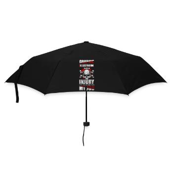 Designer Grafik Maler Zeichnungen - Regenschirm (klein) - Schwarz - Vorne