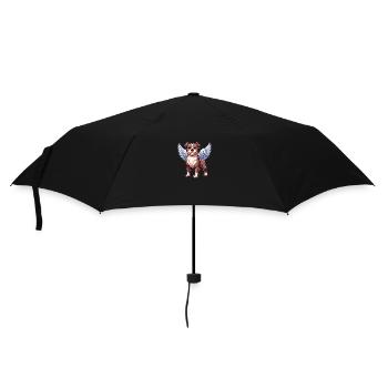 Pitbull Angel Dog Wings Design - Umbrella (small) - black - Front