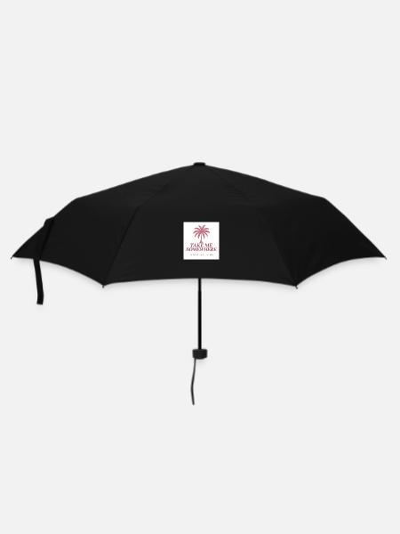 Take Me Somewhere – Logo - Regenschirm (klein) - Schwarz