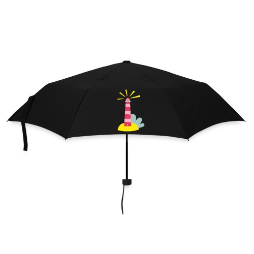 Rosaroter Leuchtturm - Regenschirm (klein)