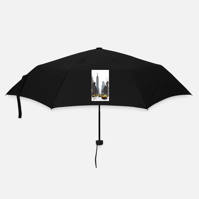 New York - Regenschirm (klein) - Schwarz